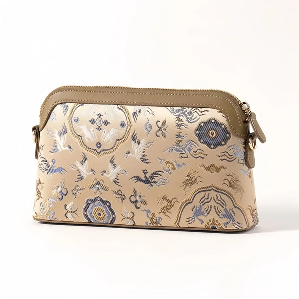 Premium Song Brocade Mulberry Silk Top-Handle Bag