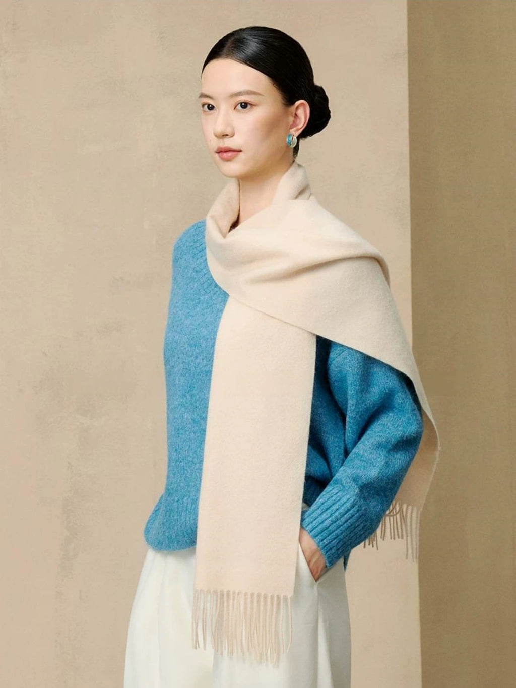 Premium 100% Cashmere Scarf - Extra Thick & Warm