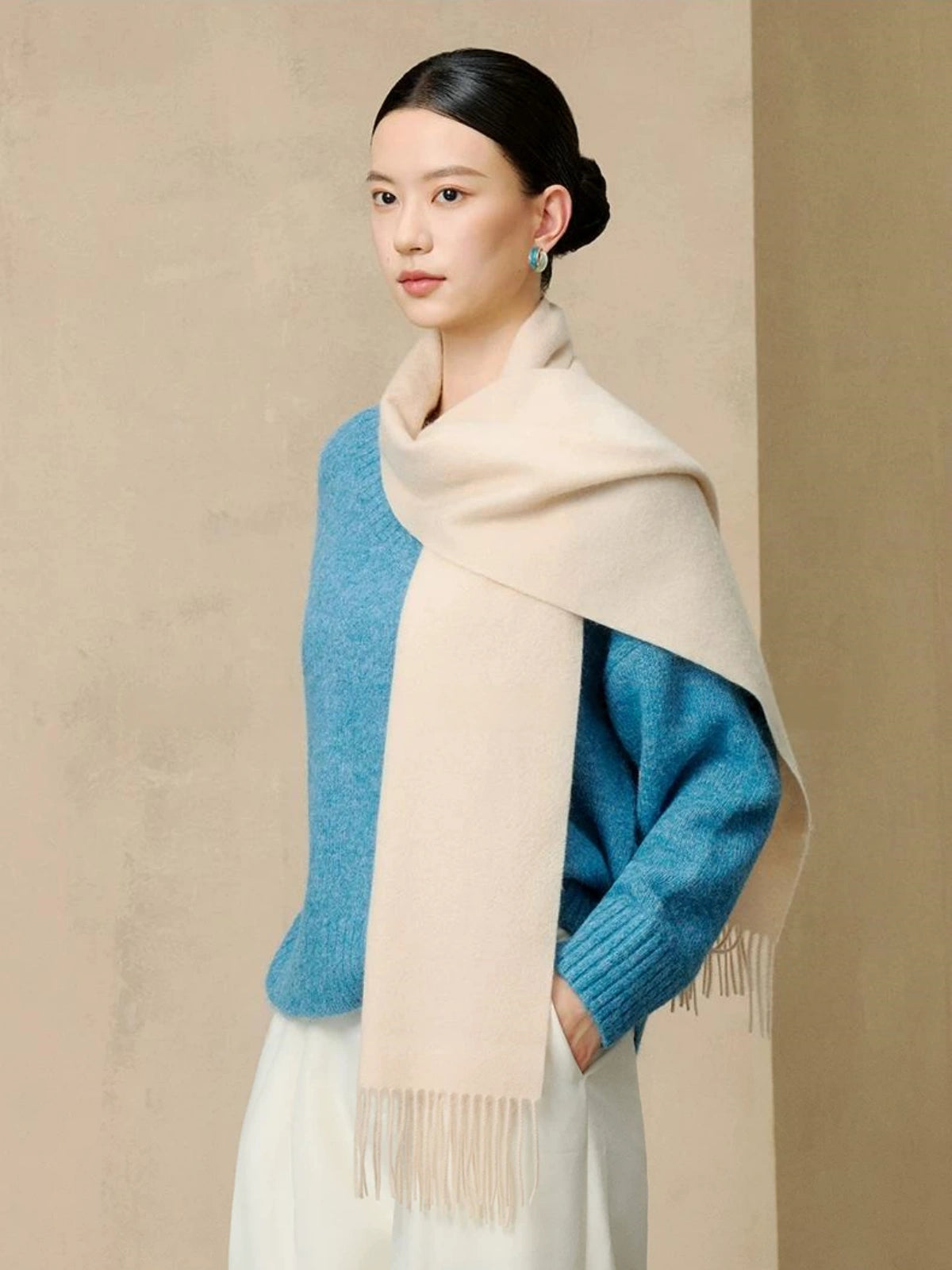 Premium 100% Cashmere Scarf - Extra Thick & Warm
