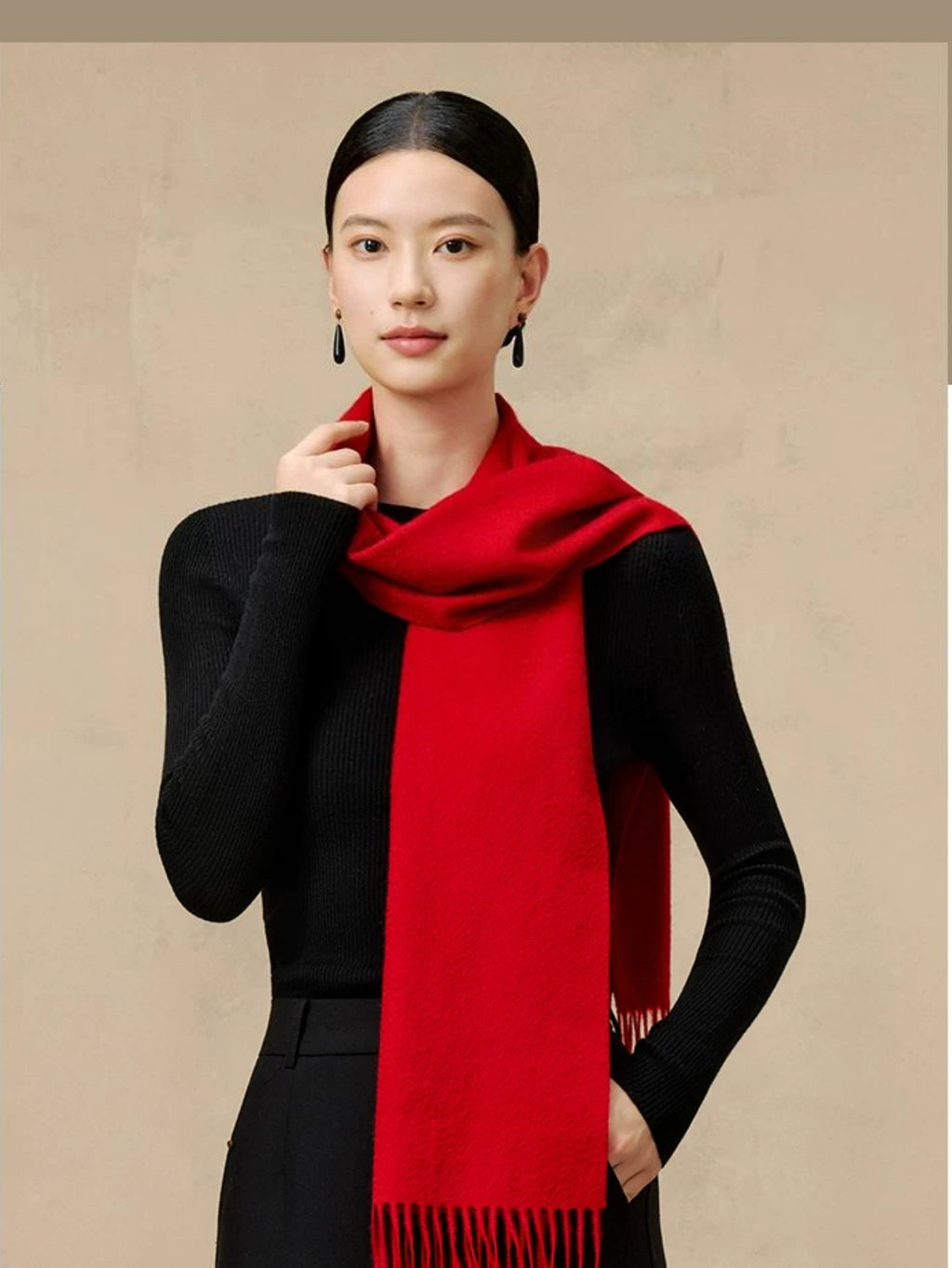 Premium 100% Cashmere Scarf - Extra Thick & Warm