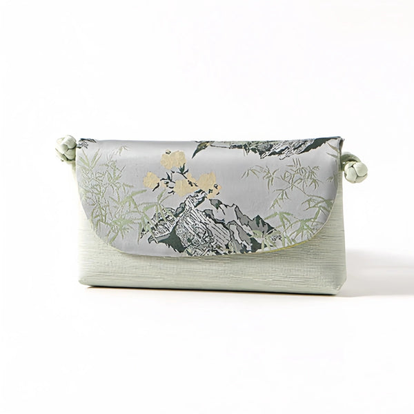 Song Brocade Silk Clutch & Crossbody