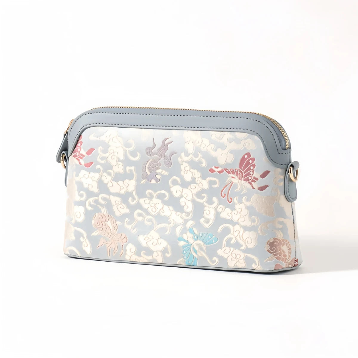 Premium Song Brocade Mulberry Silk Top-Handle Bag