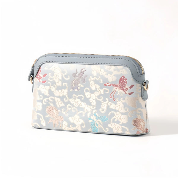 Premium Song Brocade Mulberry Silk Top-Handle Bag