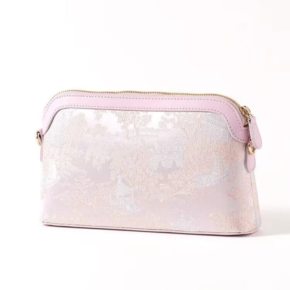 Premium Song Brocade Mulberry Silk Top-Handle Bag