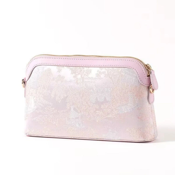 Premium Song Brocade Mulberry Silk Top-Handle Bag